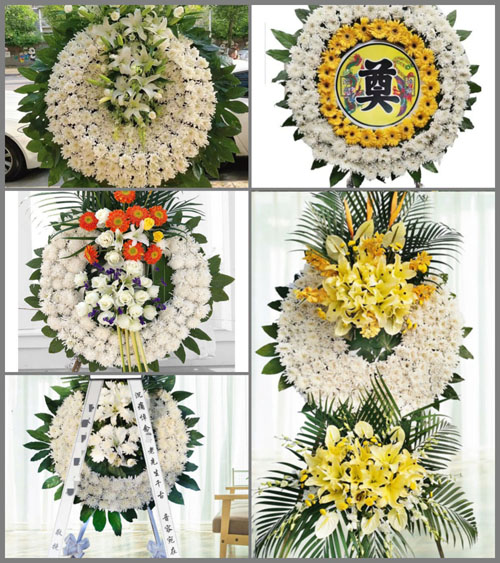 安徽六安市霍邱县宋店乡南北四村花圈速递