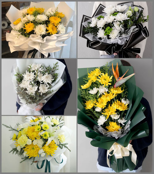 安徽六安市霍邱县宋店乡南北四村白事花束代送